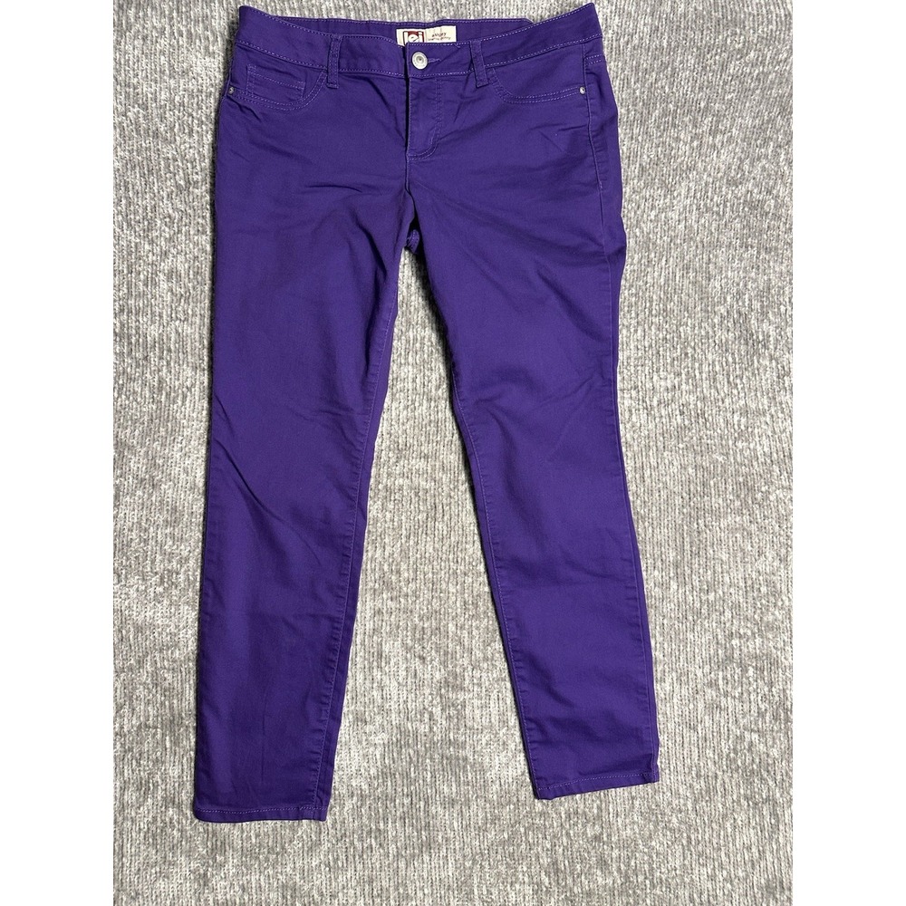 L.E.I. Ashley Low Rise Skinny Jeans Purple Size 14 Junior Regular